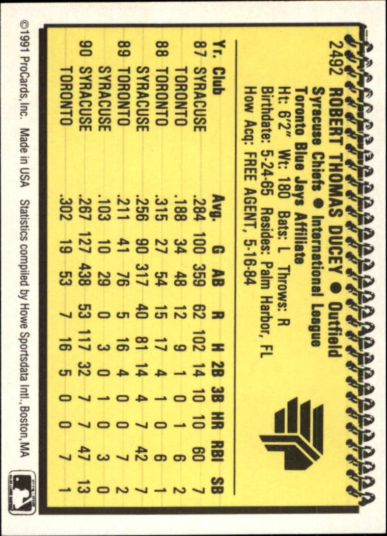 B3142- 1991 ProCards Minor League BB Cards Group14 -You Pick- 15+ FREE US SHIP - Picture 127 of 147