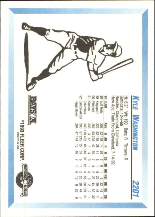B3144- 1993 Fleer / Procards économies Mineurs BB Cartes Group3 -vous Pic- 15+ Sans US