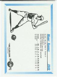 1993 Canton-Akron Indians Fleer/ProCards #2849 Manny Ramirez back image