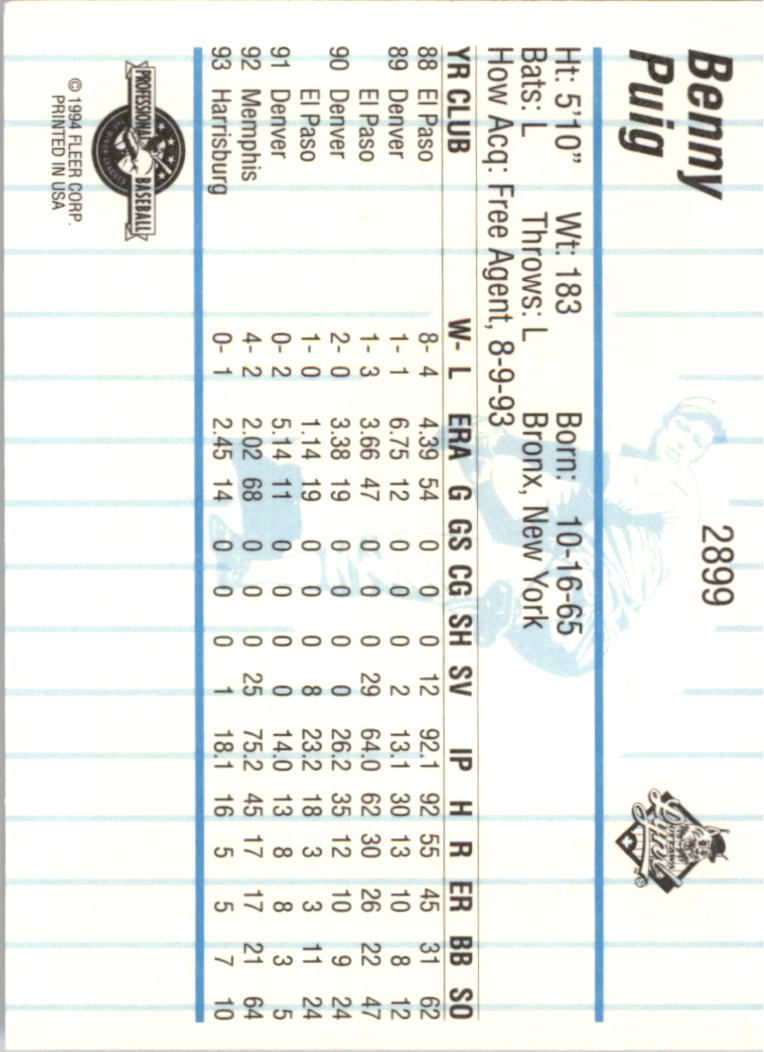 B6600- 1994 Fleer/ProCards Minor League BB Group13 -You Pick- 15+ FREE US SHIP - Picture 71 of 375