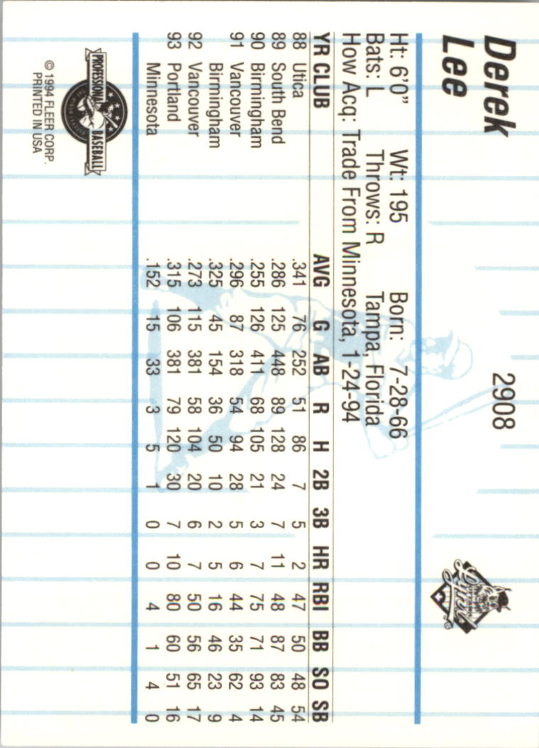 B6600- 1994 Fleer/ProCards Minor League BB Group13 -You Pick- 15+ FREE US SHIP - Picture 89 of 375