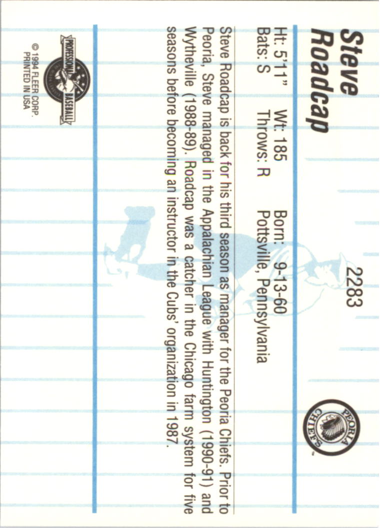 B6600- 1994 Fleer/ProCards Minor League BB Group13 -You Pick- 15+ FREE US SHIP - Picture 181 of 375
