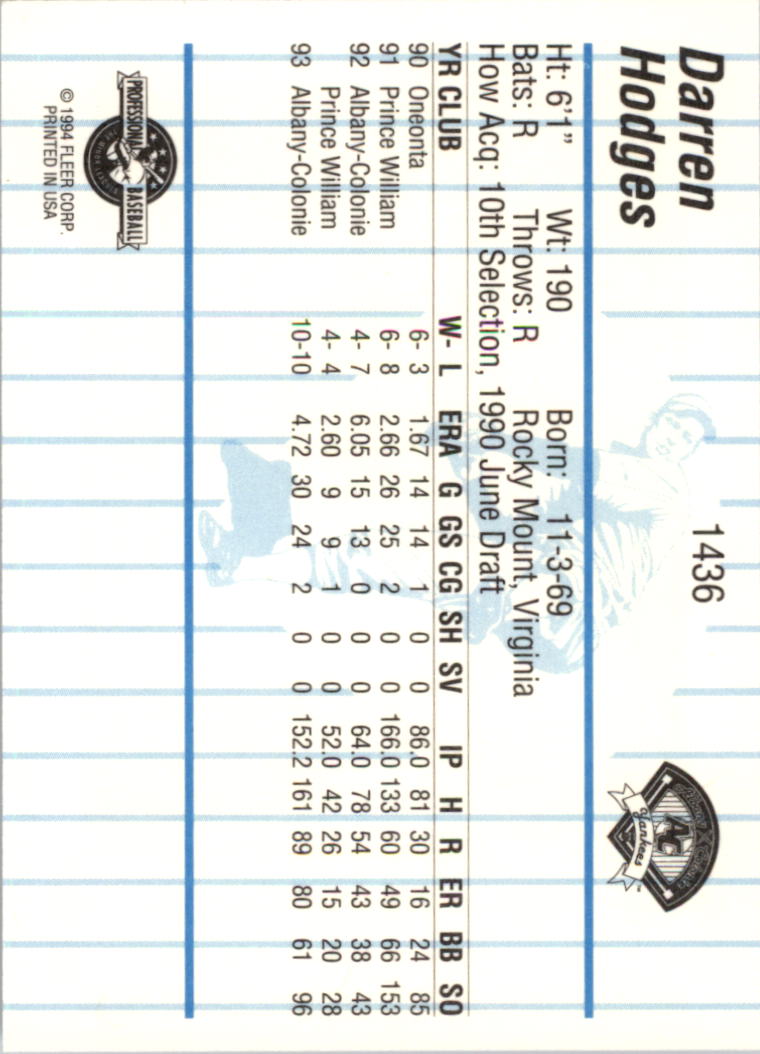 B6600- 1994 Fleer/ProCards Minor League BB Group1 -You Pick- 15+ FREE US SHIP - Picture 35 of 209