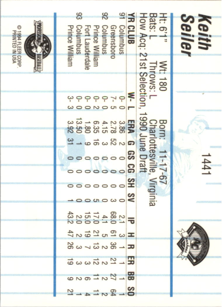 B6600- 1994 Fleer/ProCards Minor League BB Group1 -You Pick- 15+ FREE US SHIP - Picture 45 of 209