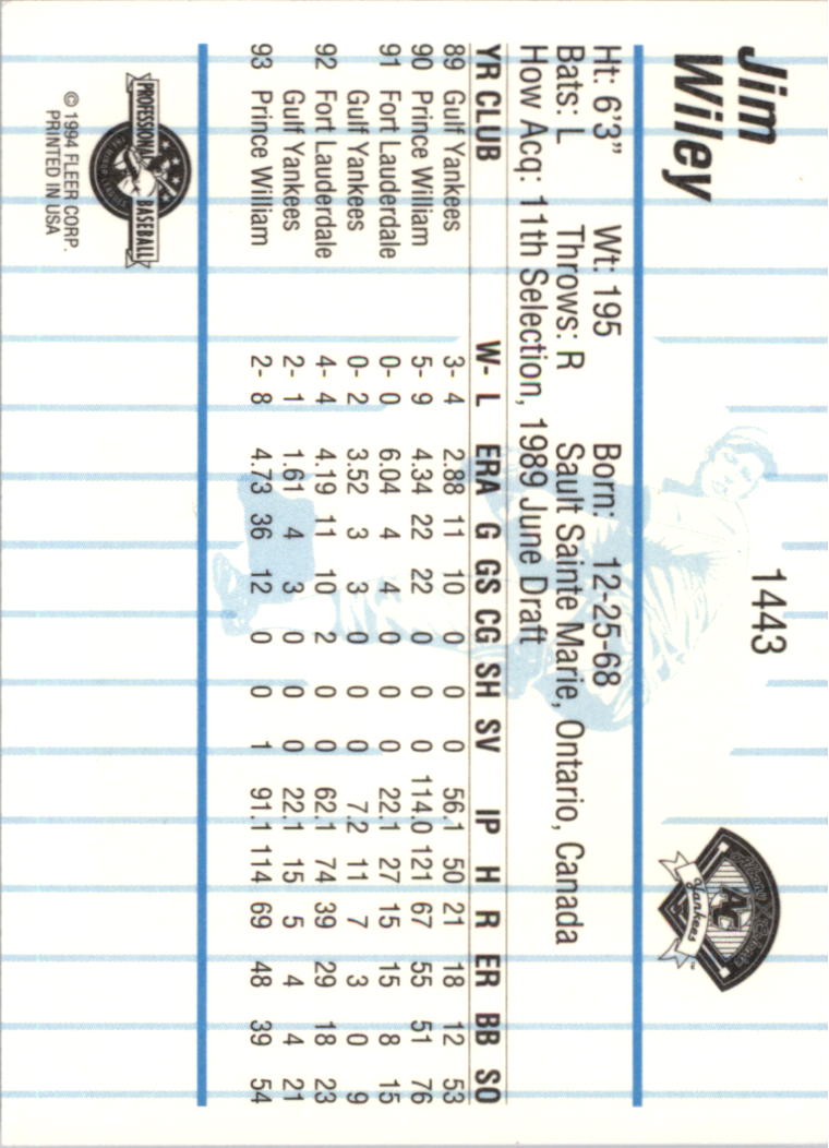 B6600- 1994 Fleer/ProCards Minor League BB Group1 -You Pick- 15+ FREE US SHIP - Picture 49 of 209