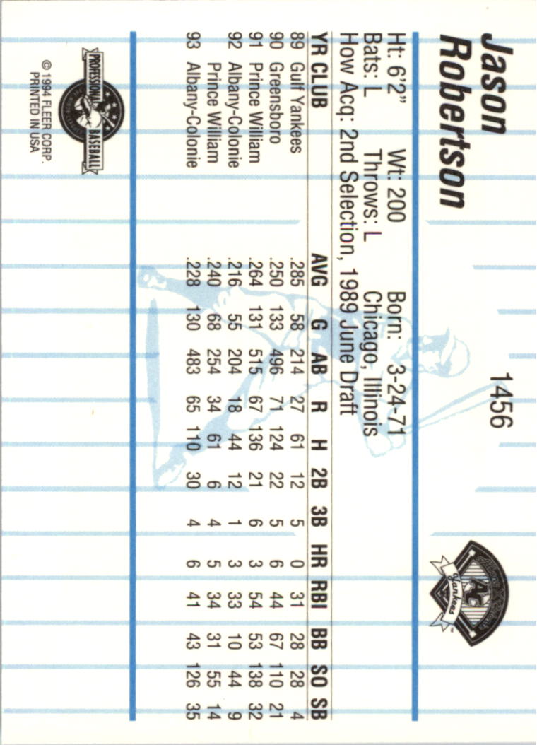 B6600- 1994 Fleer/ProCards Minor League BB Group1 -You Pick- 15+ FREE US SHIP - Picture 73 of 209