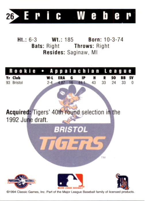 B6356- 1994 Classic Minor League Baseball Cards G1 -You Pick- 15+ FREE US SHIP - Picture 81 of 107