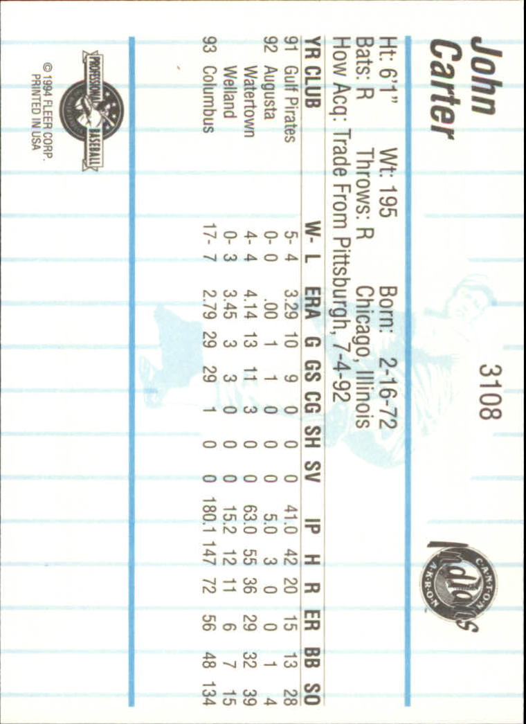 B6600- 1994 Fleer/ProCards Minor League BB Group3 -You Pick- 15+ FREE US SHIP - Picture 150 of 248