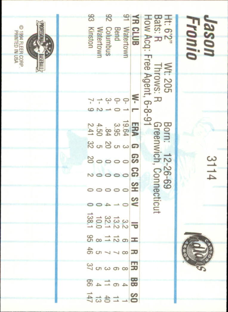 B6600- 1994 Fleer/ProCards Minor League BB Group3 -You Pick- 15+ FREE US SHIP - Picture 162 of 248