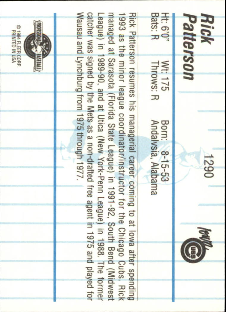 B6600- 1994 Fleer / Procards Minor League BB Group9 -du Pick- 15 + Free US - Bild 45 von 301