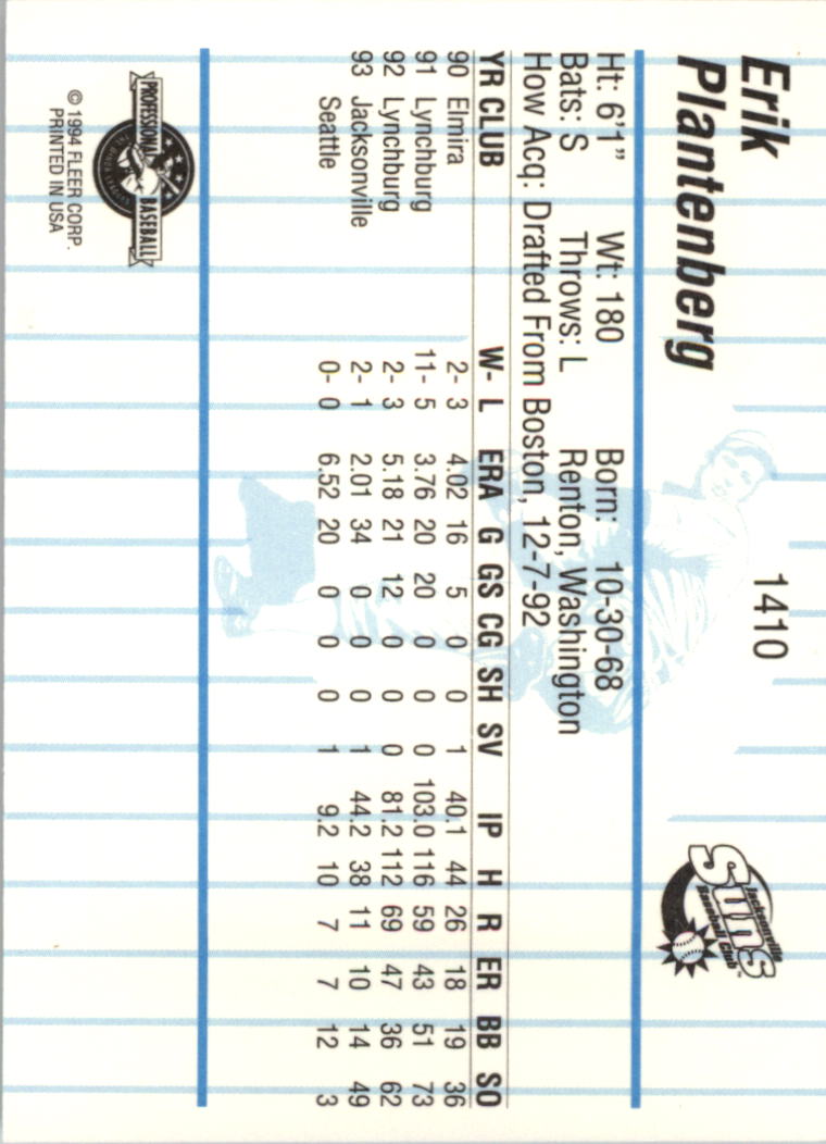 B6600- 1994 Fleer / Procards Minor League BB Group9 -du Pick- 15 + Free US - Bild 87 von 301