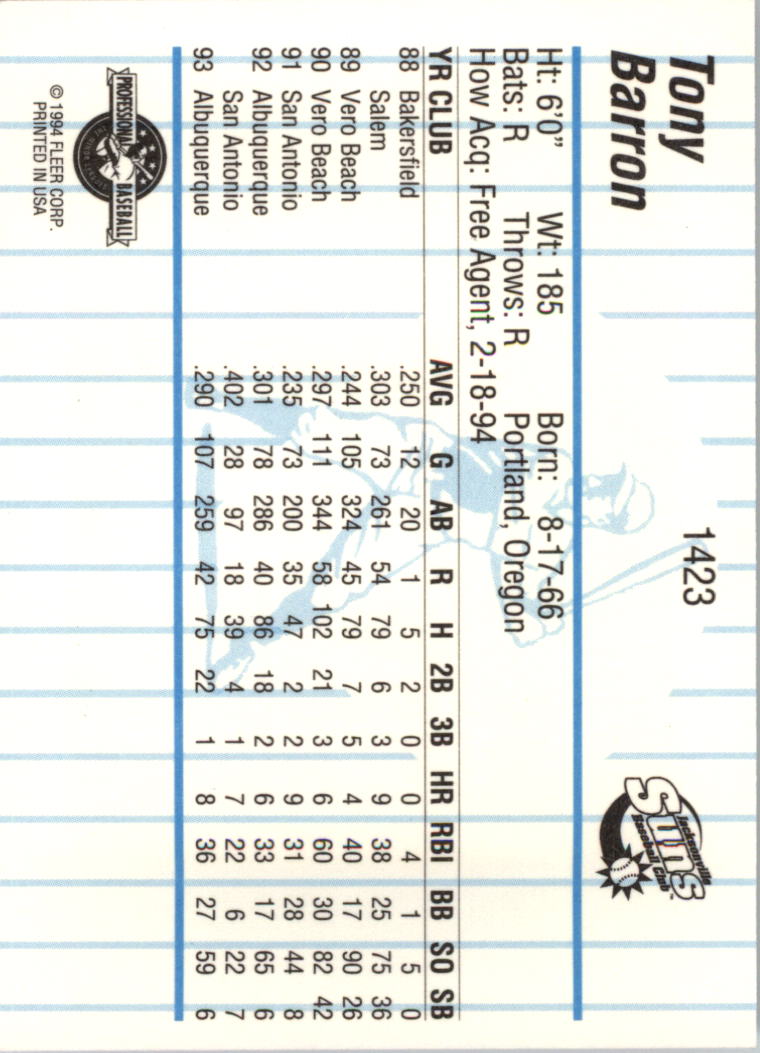 B6600- 1994 Fleer / Procards Minor League BB Group9 -du Pick- 15 + Free US - Bild 113 von 301