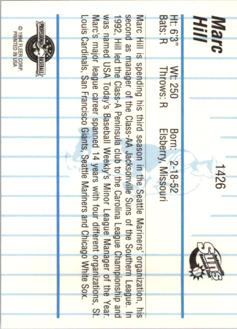 B6600- 1994 Fleer / Procards Minor League BB Group9 -du Pick- 15 + Free US - Bild 119 von 301