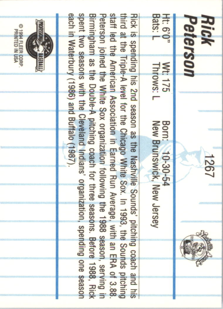 B6600- 1994 Fleer / Procards Minor League BB Group11 -du Pick- 15 + Free US - Bild 221 von 237
