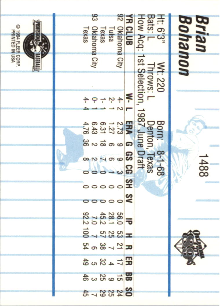 B6600- 1994 Fleer / Procards Minor League BB Group12 -du Pick- 15 + Free US - Bild 164 von 251