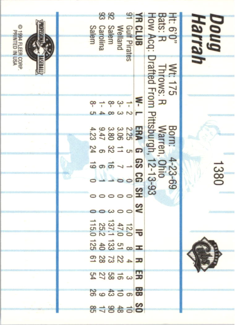 B6600- 1994 Fleer / Procards Minor League BB Group12 -du Pick- 15 + Free US - Bild 245 von 251