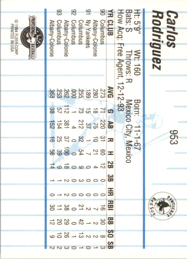 B6600- 1994 Fleer/ProCards Minor League BB Group13 -You Pick- 15+ FREE US SHIP - Picture 127 of 395