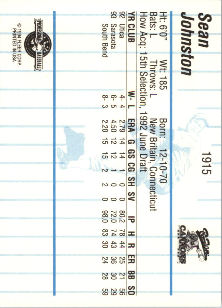 B6600- 1994 Fleer/ProCards Minor League BB Group13 -You Pick- 15+ FREE US SHIP - Picture 317 of 375