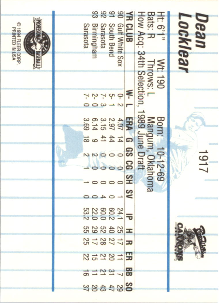 B6600- 1994 Fleer/ProCards Minor League BB Group13 -You Pick- 15+ FREE US SHIP - Picture 321 of 375