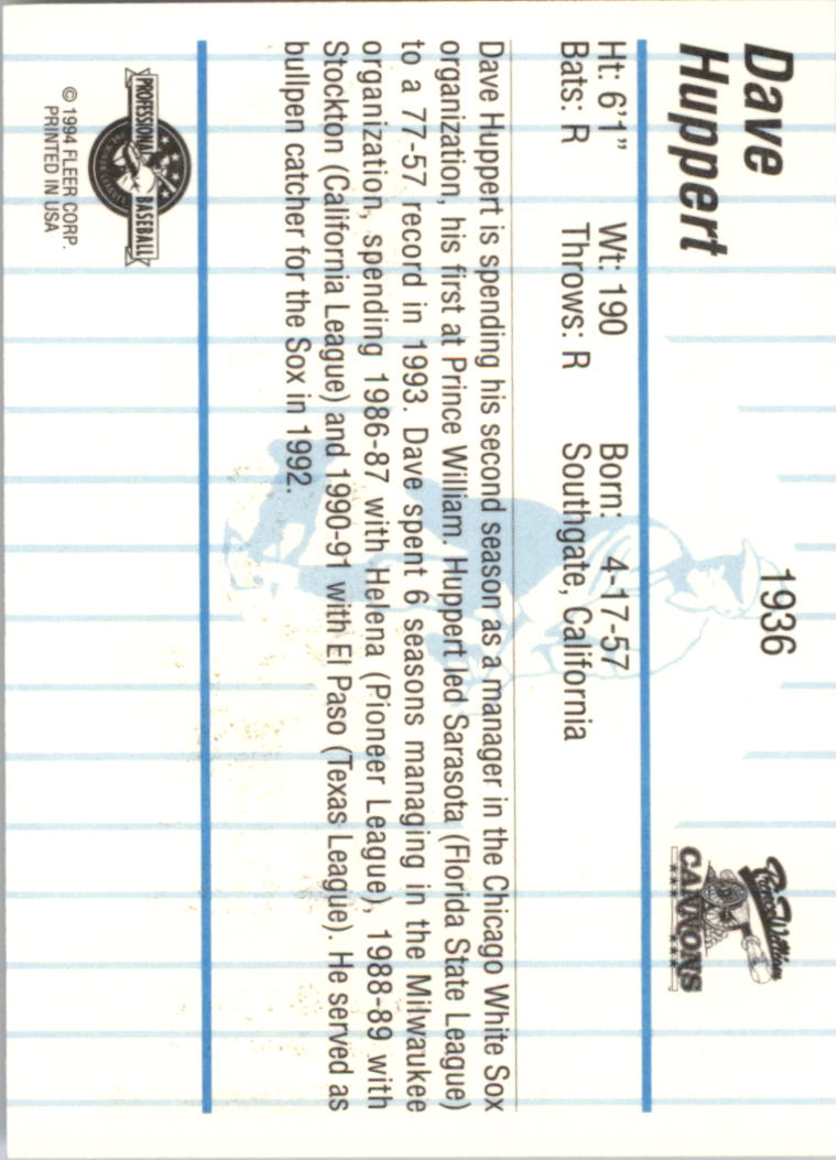 B6600- 1994 Fleer/ProCards Minor League BB Group13 -You Pick- 15+ FREE US SHIP - Picture 359 of 375