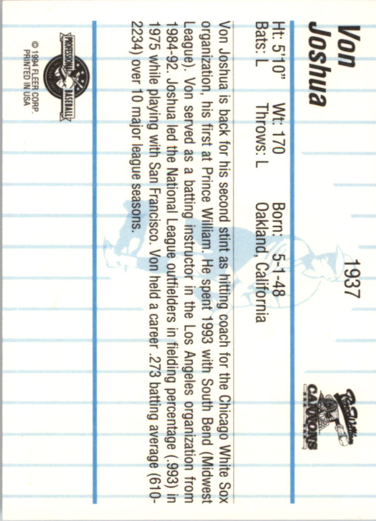 B6600- 1994 Fleer/ProCards Minor League BB Group13 -You Pick- 15+ FREE US SHIP - Picture 361 of 375