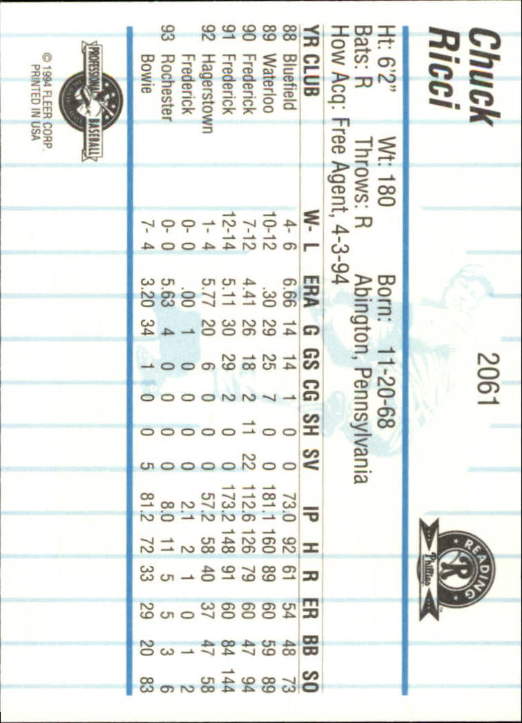 B6600- 1994 Fleer / Procards Minor League BB Group14 -du Pick- 15 + Free US - Bild 31 von 191