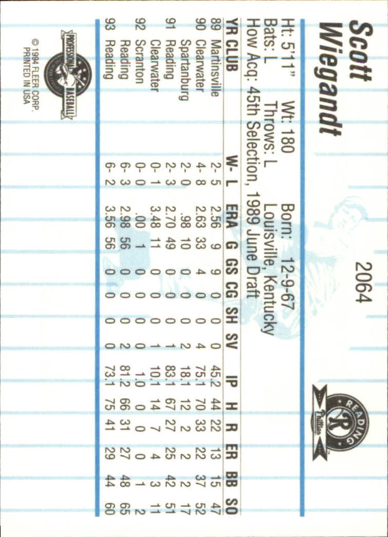 B6600- 1994 Fleer / Procards Minor League BB Group14 -du Pick- 15 + Free US - Bild 37 von 191