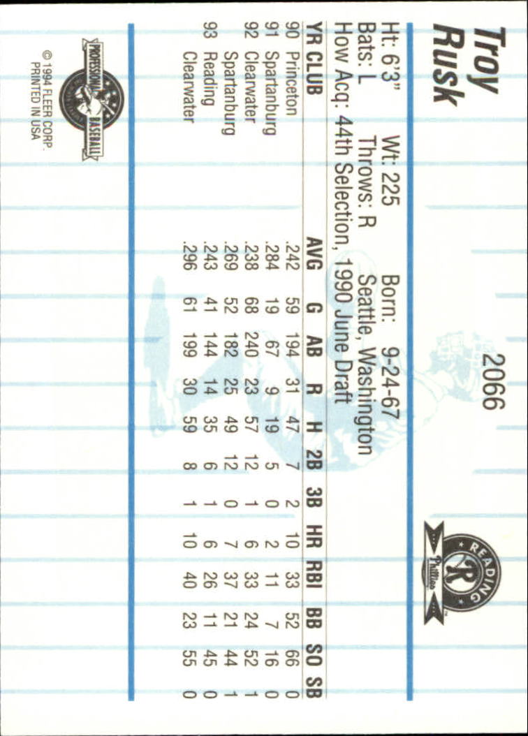 B6600- 1994 Fleer / Procards Minor League BB Group14 -du Pick- 15 + Free US - Bild 41 von 191