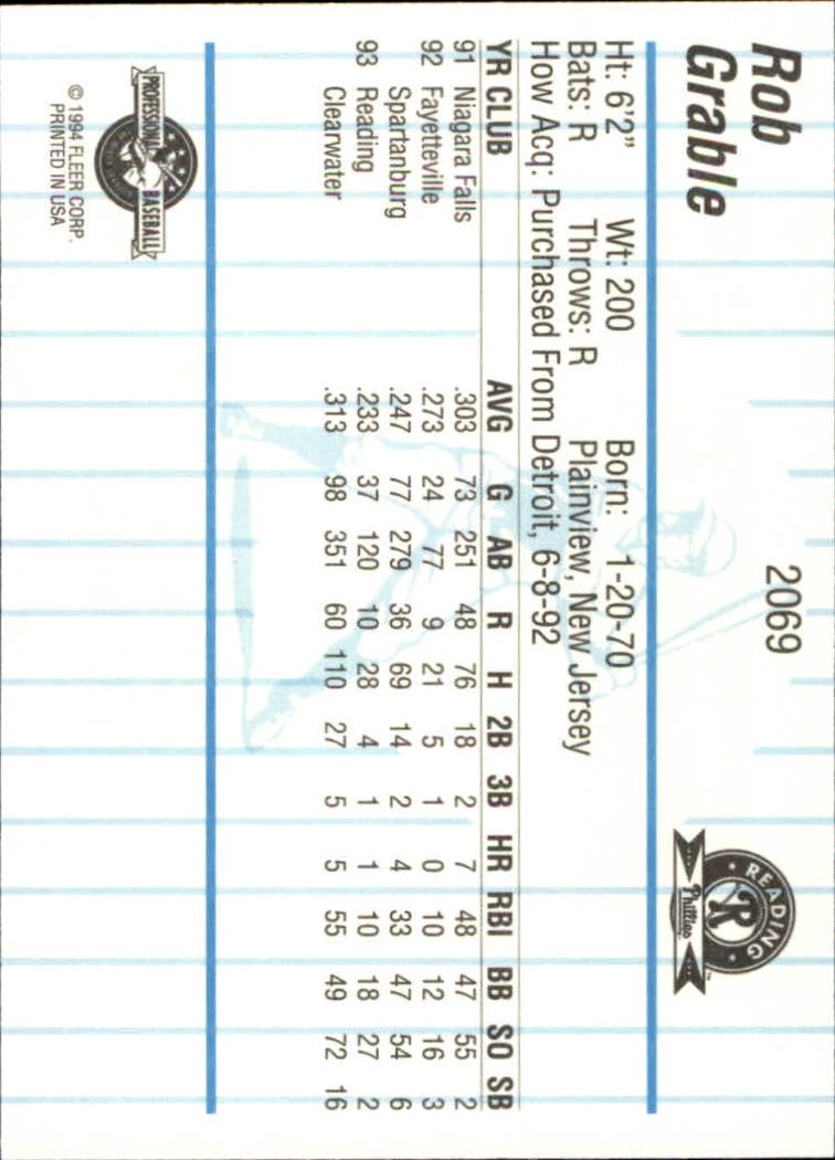 B6600- 1994 Fleer / Procards Minor League BB Group14 -du Pick- 15 + Free US - Bild 47 von 191