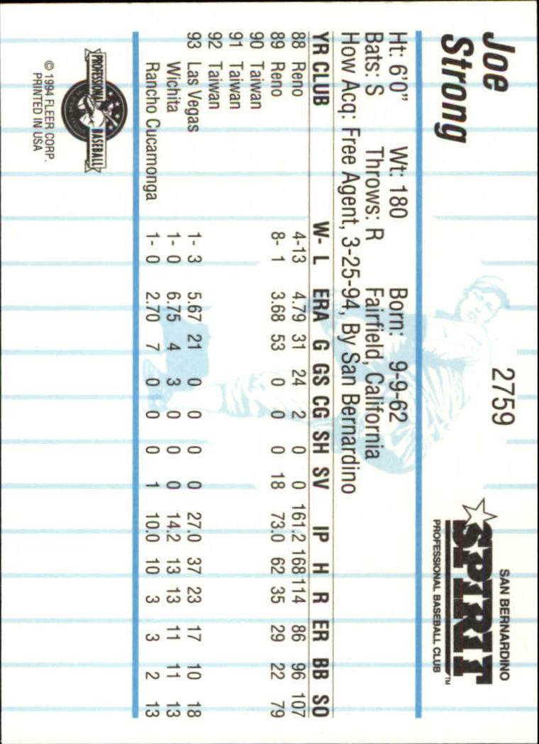 B6600- 1994 Fleer / Procards Minor League BB Group15 -du Pick- 15 + Free US - Bild 29 von 253