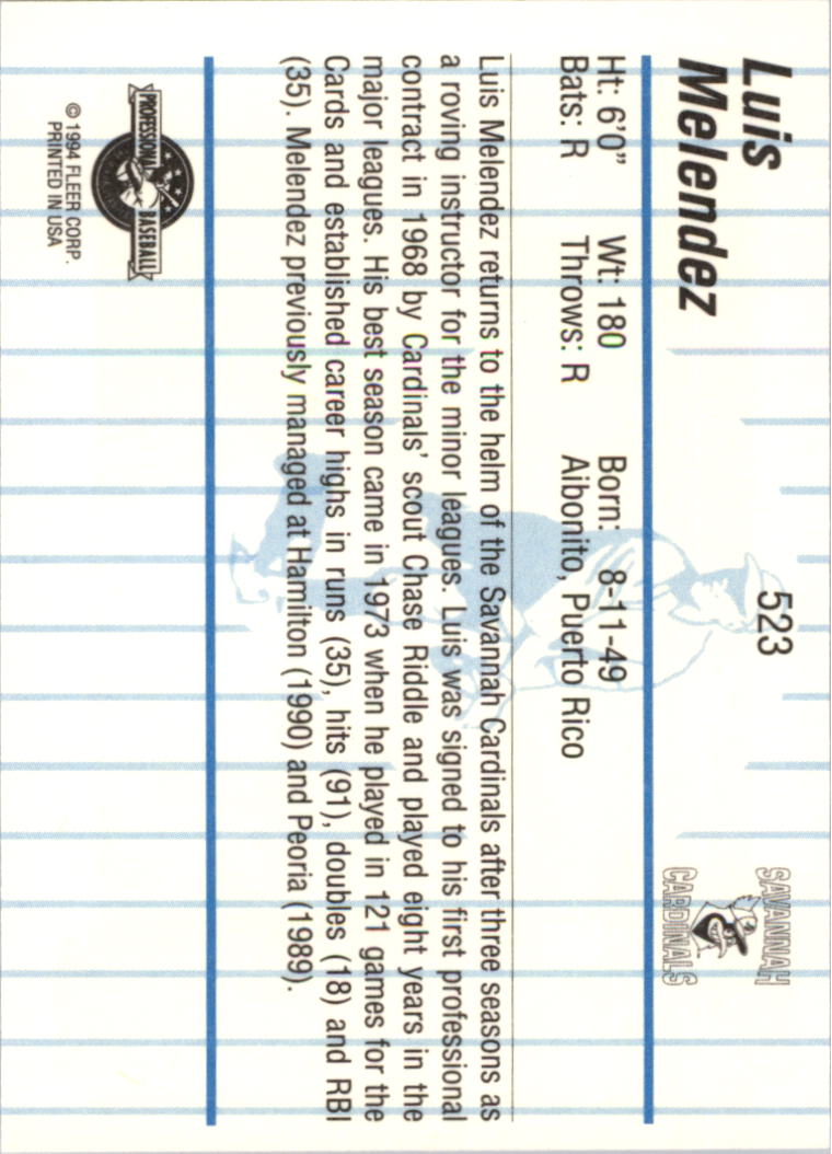 B6600- 1994 Fleer / Procards Minor League BB Group15 -du Pick- 15 + Free US - Bild 147 von 253