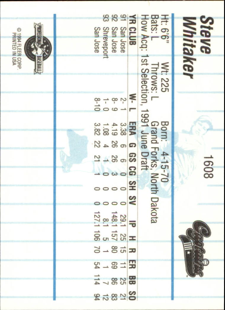 B6600- 1994 Fleer / Procards Minor League BB Group15 -du Pick- 15 + Free US - Bild 219 von 253