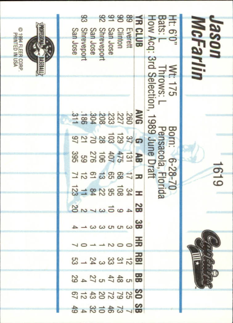 B6600- 1994 Fleer / Procards Minor League BB Group15 -du Pick- 15 + Free US - Bild 241 von 253
