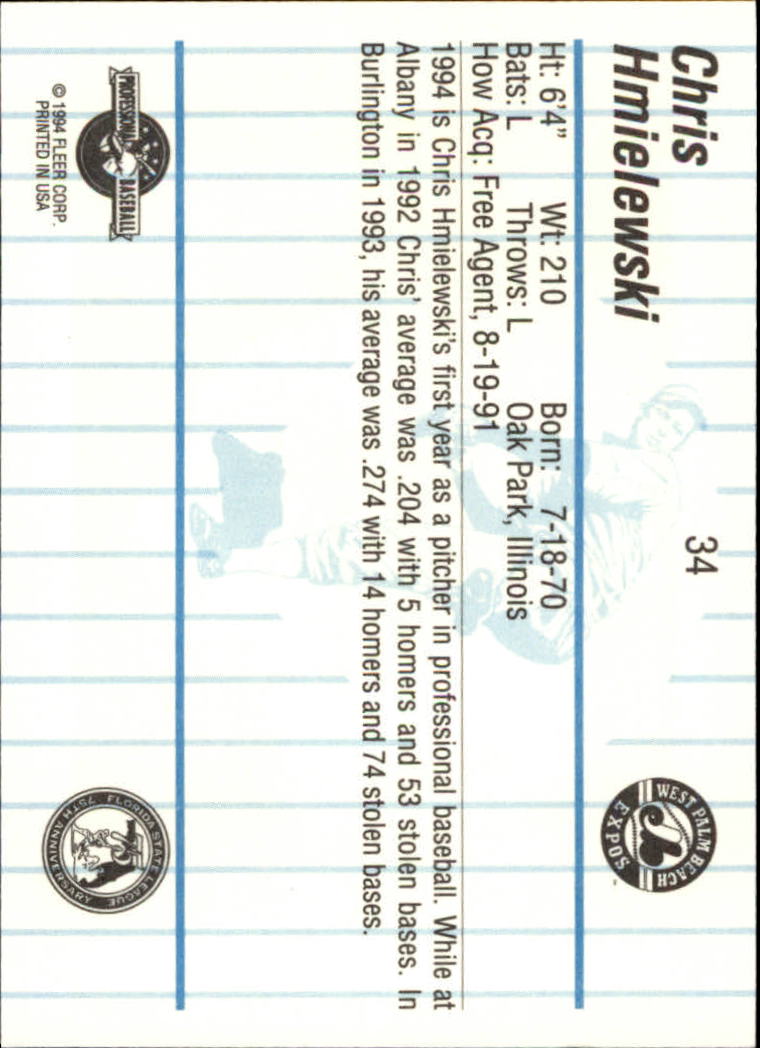 B6600- 1994 Fleer/ProCards Minor League BB Group18 -You Pick- 15+ FREE US SHIP - Picture 101 of 159