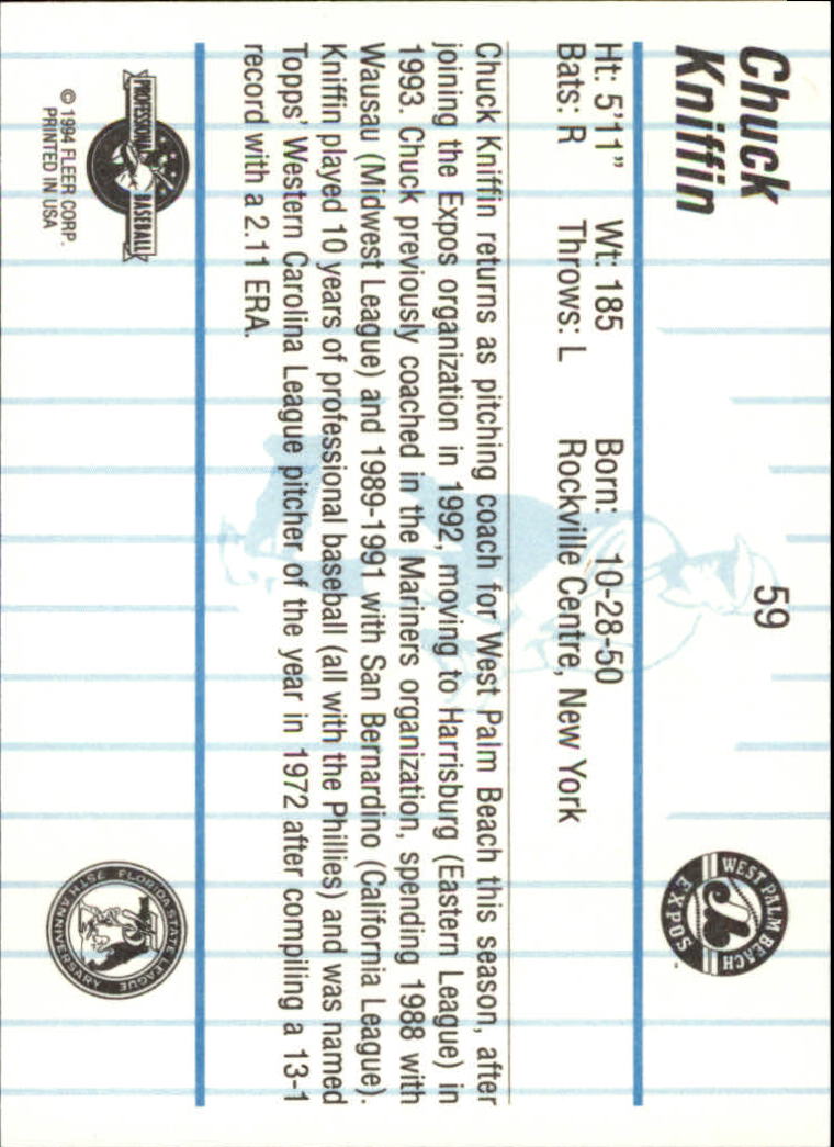 B6600- 1994 Fleer/ProCards Minor League BB Group18 -You Pick- 15+ FREE US SHIP - Picture 151 of 159