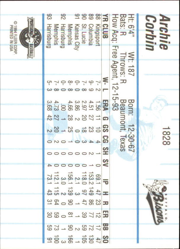 B6600- 1994 Fleer/ProCards Minor League BB Group3 -You Pick- 15+ FREE US SHIP - Picture 105 of 248