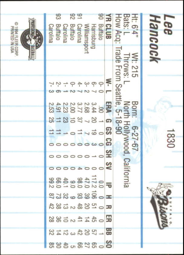 B6600- 1994 Fleer/ProCards Minor League BB Group3 -You Pick- 15+ FREE US SHIP - Picture 109 of 248