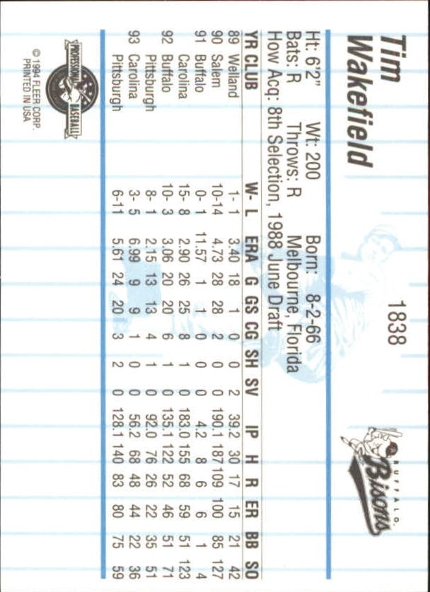 B6600- 1994 Fleer/ProCards Minor League BB Group3 -You Pick- 15+ FREE US SHIP - Picture 125 of 248