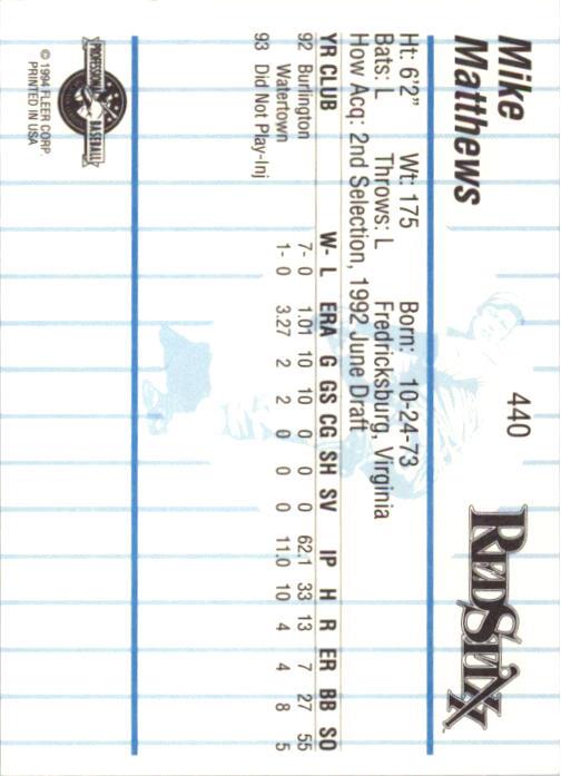 B6600- 1994 Fleer/ProCards Minor League BB Group5 -You Pick- 15+ FREE US SHIP - Picture 88 of 162