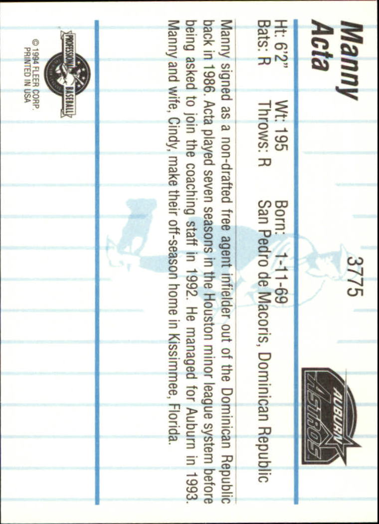 B6600- 1994 Fleer/ProCards Minor League BB Group1 -You Pick- 15+ FREE US SHIP - Picture 175 of 209