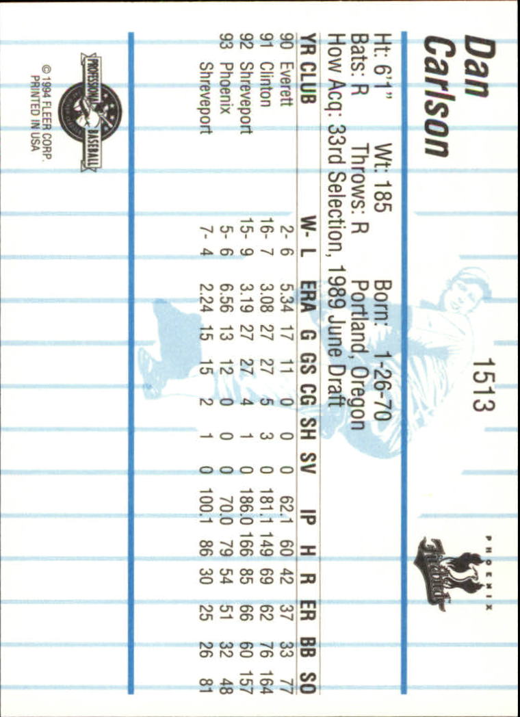 B6600- 1994 Fleer/ProCards Minor League BB Group13 -You Pick- 15+ FREE US SHIP - Picture 189 of 375