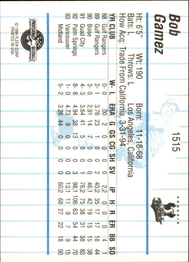 B6600- 1994 Fleer/ProCards Minor League BB Group13 -You Pick- 15+ FREE US SHIP - Picture 193 of 375