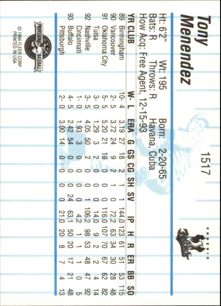 B6600- 1994 Fleer/ProCards Minor League BB Group13 -You Pick- 15+ FREE US SHIP - Picture 197 of 375