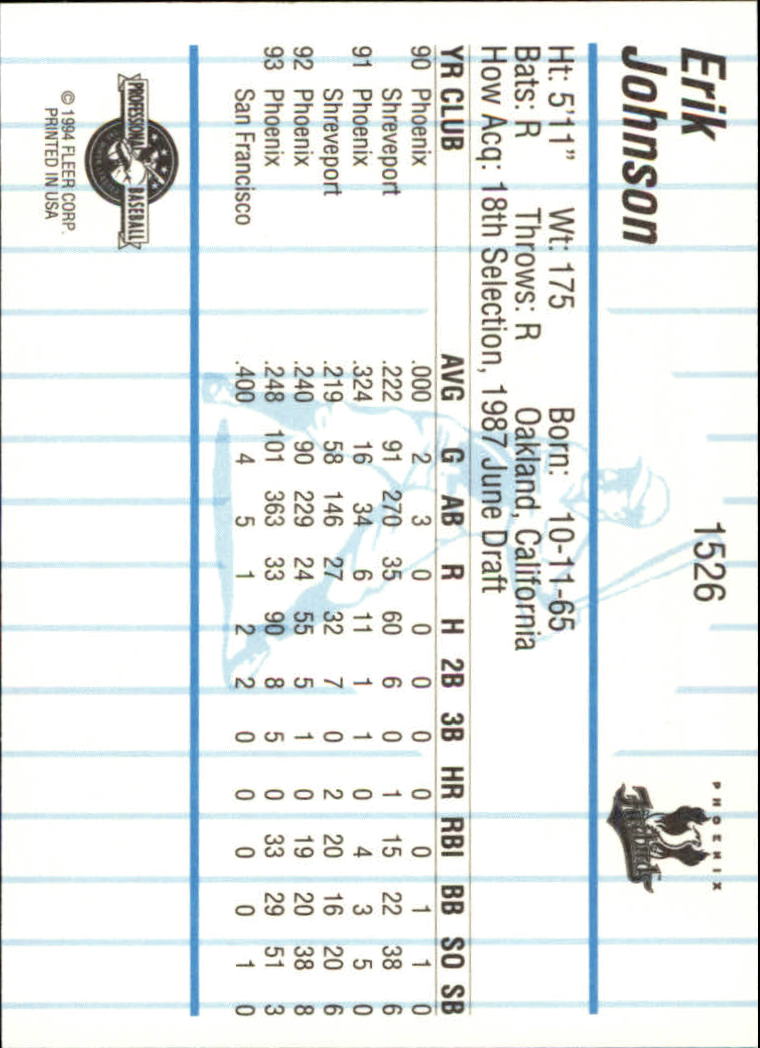 B6600- 1994 Fleer/ProCards Minor League BB Group13 -You Pick- 15+ FREE US SHIP - Picture 215 of 375