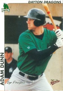 2000 Midwest League Top Prospects Multi-Ad #7 Adam Dunn