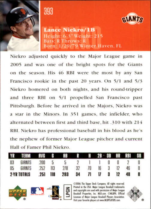 2006 Upper Deck Baseball (Pick Card From List 377-766) C152 11-24 - Picture 22 of 494