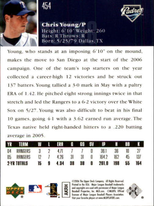 2006 Upper Deck Baseball (Pick Card From List 377-766) C152 11-24 - Picture 112 of 494