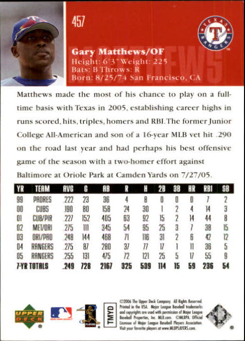 2006 Upper Deck Baseball (Pick Card From List 377-766) C152 11-24 - Picture 118 of 494