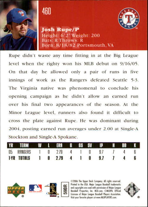 2006 Upper Deck Baseball (Pick Card From List 377-766) C152 11-24 - Picture 124 of 494