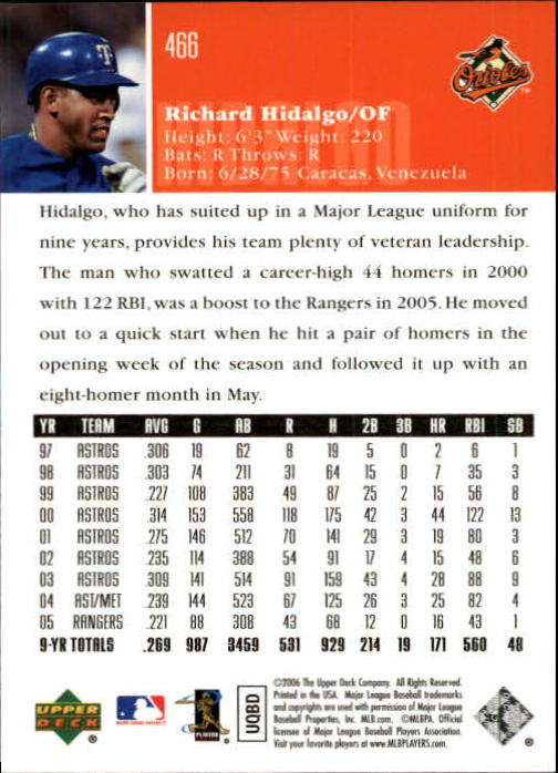 2006 Upper Deck Baseball (Pick Card From List 377-766) C152 11-24 - Picture 132 of 494